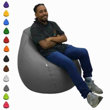 Imagem de Puff Pera Cheio Gigante Grande Almofadão Para Eventos Descanso Materia