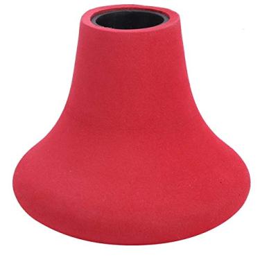 Imagem de Vara de pesca esférica barriga superior portátil EVA absorvente de choque pólo suporte suporte equipamento para barco pesca deriva pesca plástico ABS material EVA 2 cores tamanho (Vermelha)