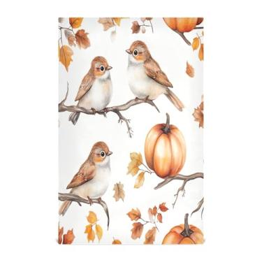 Imagem de xigua Conjunto de 1 panos de prato de cozinha de pássaros fofos em aquarela, toalhas de cozinha macias e altamente absorventes de secagem rápida para limpeza de pratos e limpeza à mão, 71 x 45 cm