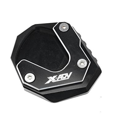 Imagem de Anti-derrapante Para x adv xadv 750 xadv750 2017 2018-2022 2023 suporte de pé placa extensão lateral ampliar almofada(Black A)