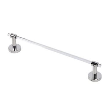 Imagem de Alomejor Haste de Suporte de Toalha, Barra de Toalha Acrílica Luxuosa e Minimalista Com Ferramenta de Instalação, para Casa, Hotel e Apartamento (40cm)