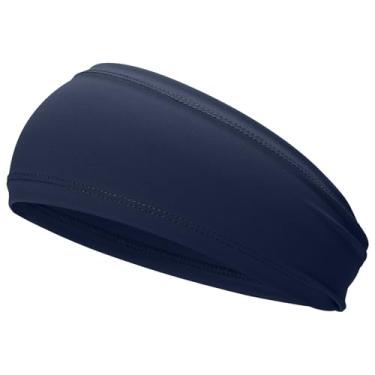 Imagem de ONUPGO Faixa de cabeça esportiva masculina – faixas de suor refrescantes unissex, faixa de suor com absorção de umidade para corrida, ciclismo, futebol, ioga, faixa de cabelo e capacete de bicicleta