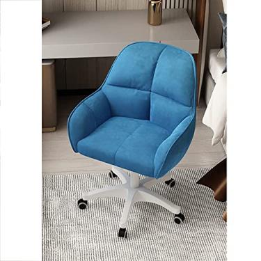 Imagem de Cadeira de escritório para jogos, cadeira de computador, cadeira de veludo, cadeira estofada para escritório em casa, poltrona ergonômica, altura ajustável, cadeira de computador moderna tufada para