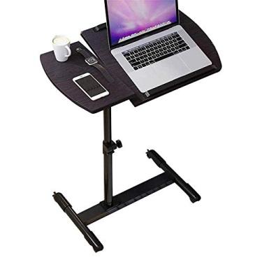 Imagem de Mesa de computador espaços pequenos mesa dobrável simples mesa de cabeceira móvel mesa preguiçosa mesa de trabalho simples computador estações de trabalho para casa/escritório (cor: B) (C)