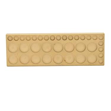 Imagem de Pilipane Parafuso de relógio placa de metal latão organizador de bandeja de parafuso com divisórias para ferramentas de reparo de relógio peças de movimento armazenamento oficina escritório em casa