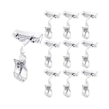 Imagem de Clipes De Acrílico Transparente Dupla Face 10/5 Peças, Suporte Rotativ