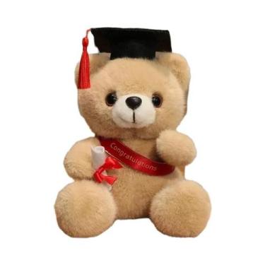 Imagem de Urso De Pelúcia Com Chapéu De Doutor De 18cm Para Meninos, Meninas E E