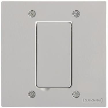 Imagem de Tampa 1 Posto 4x4 para Piso Tramontina Modular Cinza