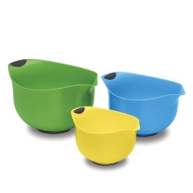 Imagem de CONJUNTO CUISINART 3 BOWLS COLORS DE PLÁSTICO COLORIDOS CTG-00-3MBM