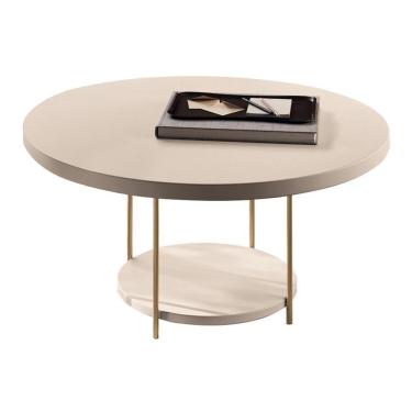 Imagem de Mesa De Centro Sky Redonda Off White Com Tampo Mdf - Hb Móveis Off White