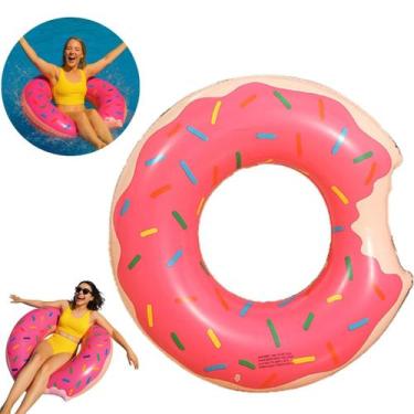 Imagem de Boia Inflável Infantil Rosquinha Rosa 70Cm Snel Home, Rosa, único