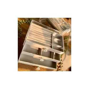 Imagem de Porta-Joias PVC 3 Gavetas - Organizador Compacto - Genérico