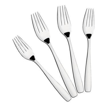 Imagem de Garfo sobremesa aco inox amazonas - kit com 12 - TRAMONTINA