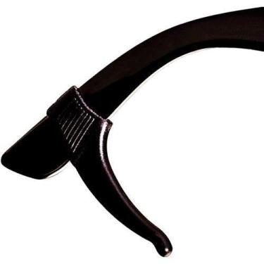 Imagem de 10 Pares Gancho Trava Suporte Óculos Silicone - Preto - Ghc Acessórios