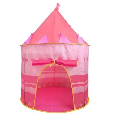 Imagem de Barraca Tenda Castelo Princesa Infantil Dobrável Fácil Montar c/Bolsa 
