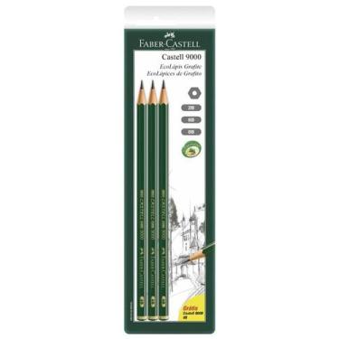 Imagem de Lápis Grafite Faber-Castell EcoLápis Castell 9000 C/3 - FABER CASTELL