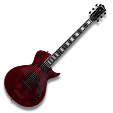 Imagem de Guitarra Almach Tagima Vermelha Flamed Single Cut 2H Fl Trd