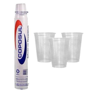 Imagem de Copo plastico descartavel 180ml c/ 500 un agua refri e suco - COPOSUL