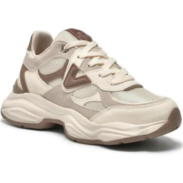Imagem de Tênis Via Marte Marfim Multi Cadarço Estilo Moderno Feminino -, 38, Ma