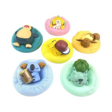 Imagem de Conjunto De 6 Figuras De Ação Pokémon Pikachu Bulbasaur Da Série Sonho