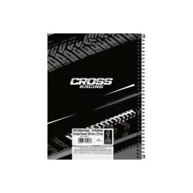 Imagem de Caderno Espiral Foroni Universitário Capa Dura 10 Matérias Cross Racin