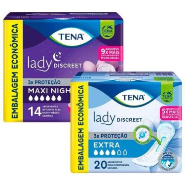 Imagem de Kit Absorvente para Incontinência Urinária Lady Discreet Maxi Night co