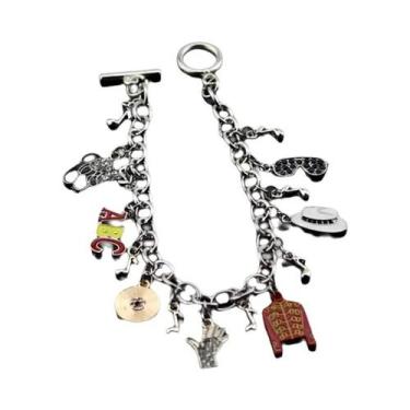 Imagem de Colar Pingente Michael Jackson BAD Punk Rock Roll Joia Clássica MJ Cha