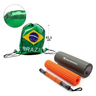 Imagem de Rolo Liberação Miofacial Foam Gold Sports Power Roller Pro - 3 Em 1-Unissex