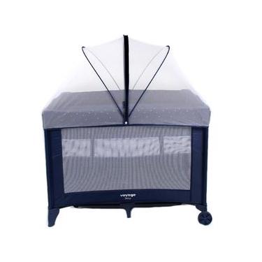 Imagem de Berço Cercado Portátil para Bebê Sleep até 18kgs Azul Voyage