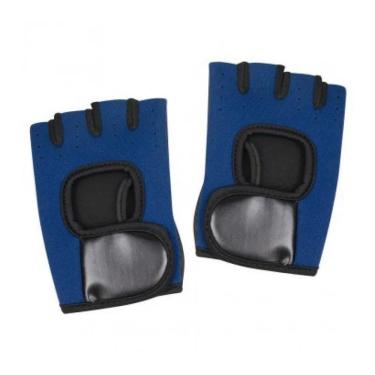 Imagem de Luva Esportiva Fitness Azul Marinho e Cinza Tamanho G - Mor Azul M