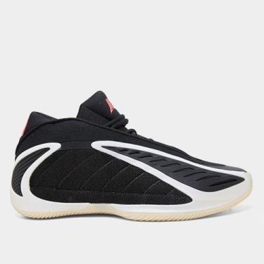 Imagem de Tênis Adidas Anthony Edwards 2, Preto, Branco, 41