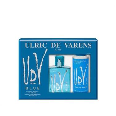 Imagem de Kit Ulric De Varens Udv Blue Masculino - Eau De Toilette 100ml + Desod