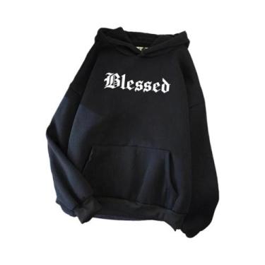 Imagem de Moletom Feminino Estilo Street Hip Hop Confortável E Solto Para Outono