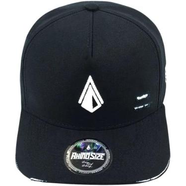 Imagem de Boné Aba Curva Rhinosize Core Rasgos Ajustável Masculino, Preto, U