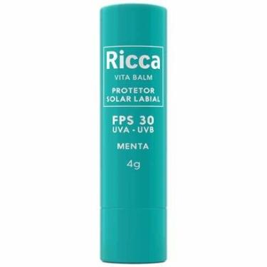 Imagem de Protetor Solar Labial Ricca Menta FPS 30 1Un-Unissex