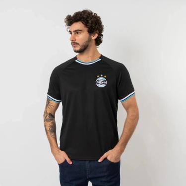 Imagem de Camisa Grêmio Vintage Escudo Bordado Torcida Mosqueteiro-Masculino