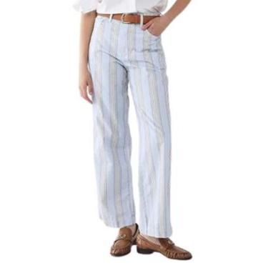 Imagem de Calça Hering Feminina Pantalona Listrada-Feminino