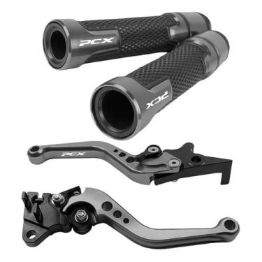 Imagem de Kit Manete Manopla Esportivo Pcx 150 Pcx150 Gravado A Laser - Special 