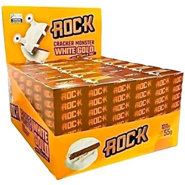 Imagem de Rock Cracker Monster White Gold 12 Unidade Alfajor Rock