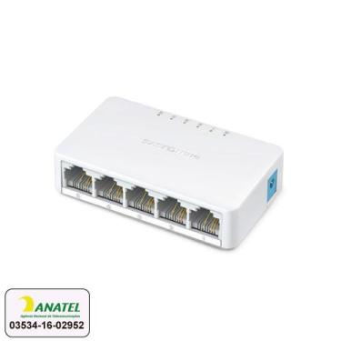 Imagem de Switch 5 portas Mercusys SOHO MS105 10/100Mbps