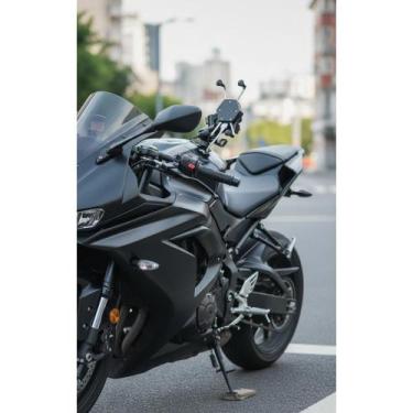Imagem de 2x Suporte Celular Moto c/ Carregador USB Turbo - Viagem Seg - Congrat