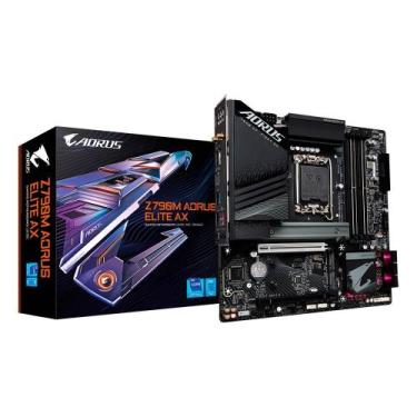 Imagem de Placa-Mãe Gigabyte Z790M Aorus Elite AX, Intel, ATX, DDR5, Wi-Fi, Blue