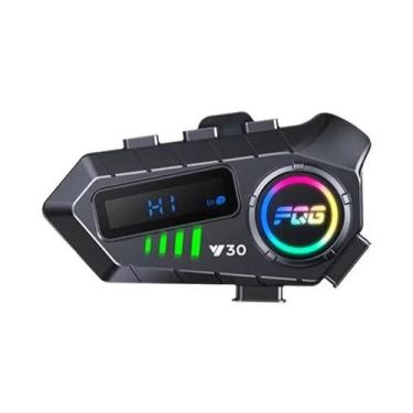 Imagem de Intercomunicador Bluetooth 6.0 Para Capacete De Moto, Impermeável, Com