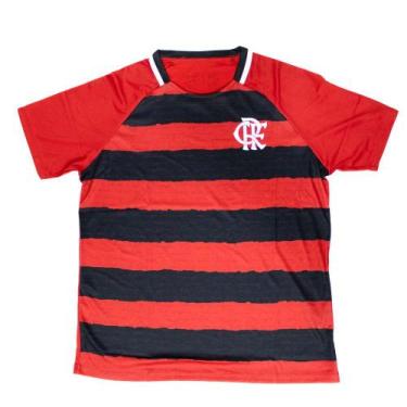 Imagem de Camiseta Masculina Flamengo Braziline Manto Raglan 86 Conforto e Estil