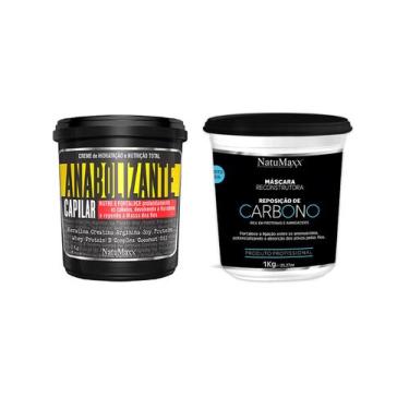 Imagem de Kit Natumaxx Máscara Capilar Fortificante Anabolizante 1kg + Máscara R