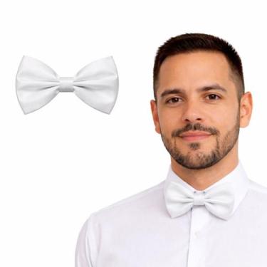 Imagem de Gravata Borboleta Branca para Fantasias - Extra Festas