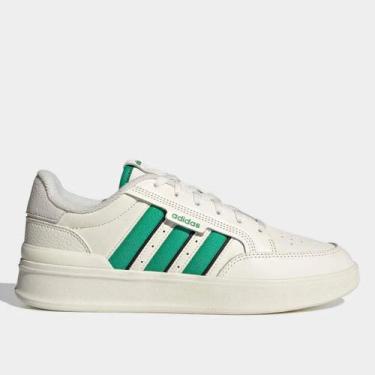 Imagem de Tênis Adidas Aspyre 3 Stripes Masculino, Branco, Verde, 42