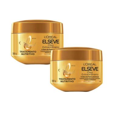 Imagem de Kit 2 Creme de Tratamento Elseve Óleo Extraordinário Nutrição Intensa com 300g