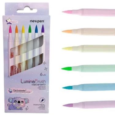 Imagem de Marca texto lumina brush highlighter - neon - 6 un - newpen