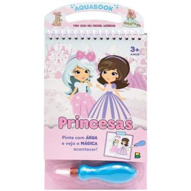 Imagem de Livro Infantil Aquabook Pinta Com Agua Princesas - Todo Livro